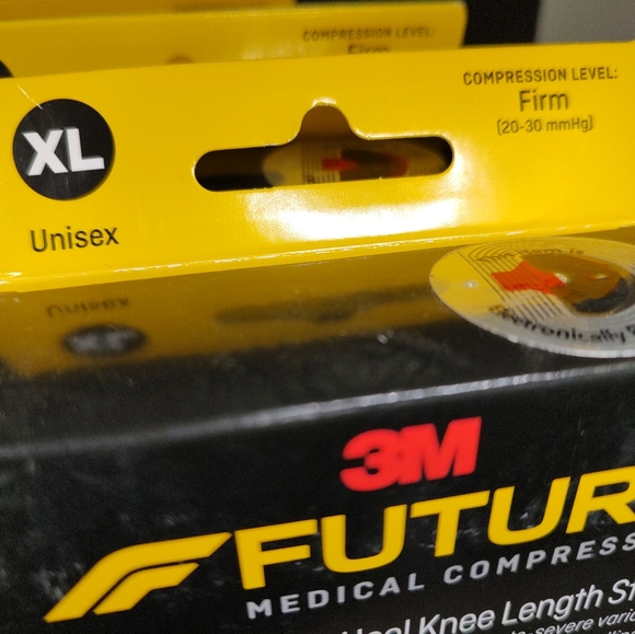 4 boxes Futuro Open Toe/Heel Stocking, Unisex, Firm Compression, 20-30 mm/Hg. - Picture 2 of 4